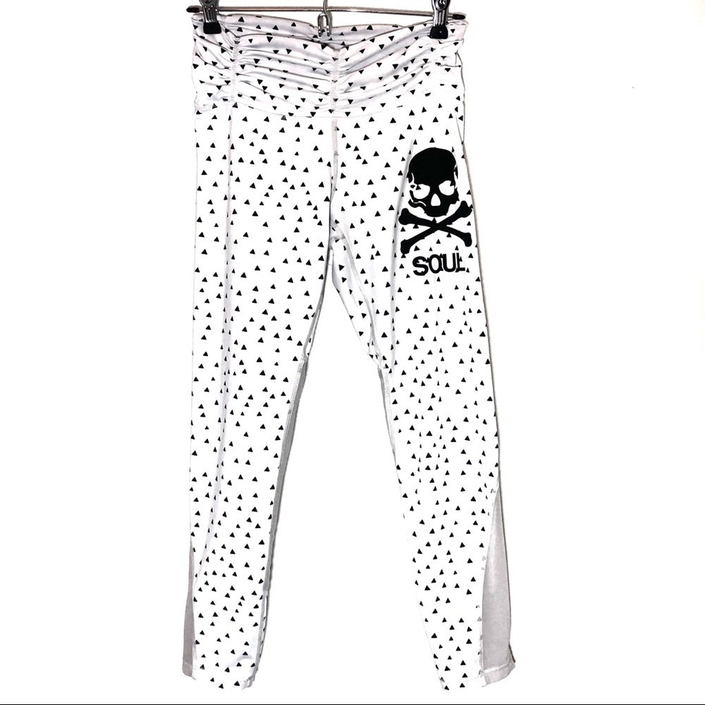SoulCycle | Mini Triangle Skull Mesh Crop